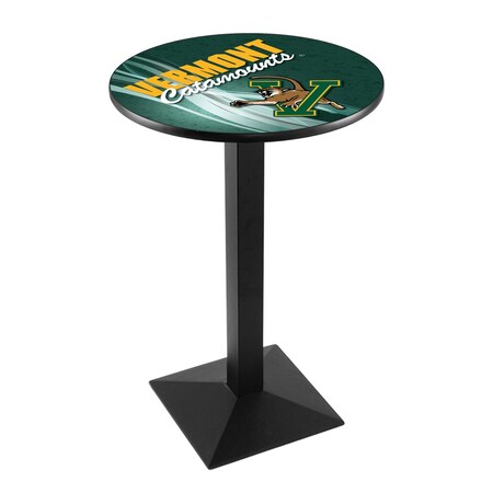 Holland Bar Stool Co 42" Blk Wrinkle Vermont Pub Table, 28" dia. Top L217B4228Vermnt-D2